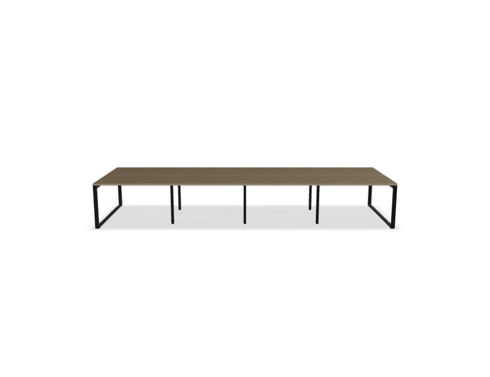 Ogi Q Bench BOQ32E4 - Doppelschreibtisch in Honigeiche präsentiert im Onlineshop von KAQTU Design AG. Schreibtisch ist von Mdd