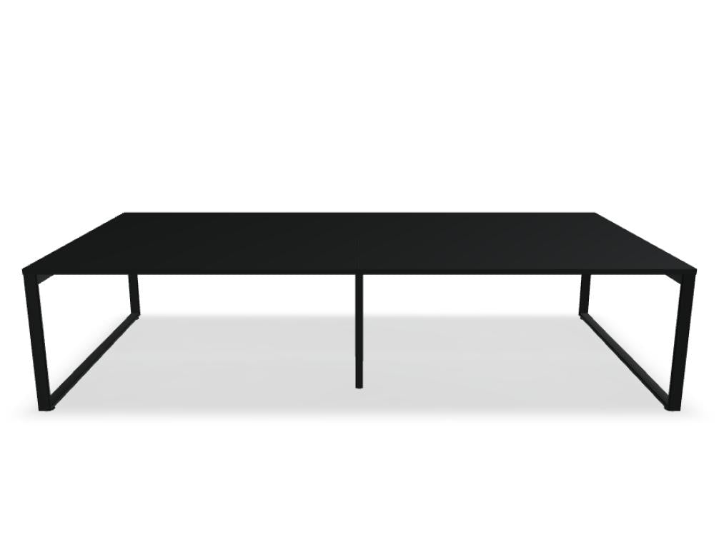 Ogi Q Bench BOQ34E2 - Doppelschreibtisch in Honigeiche präsentiert im Onlineshop von KAQTU Design AG. Schreibtisch ist von Mdd