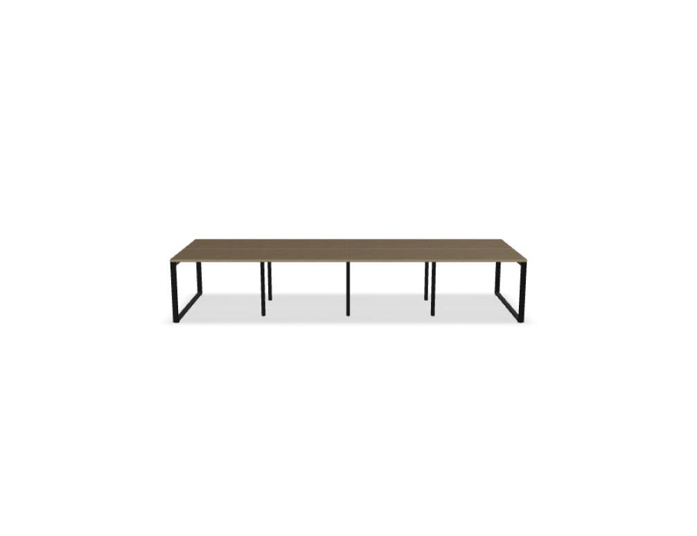 Ogi Q Bench BOQ40E4 - Doppelschreibtisch in Honigeiche präsentiert im Onlineshop von KAQTU Design AG. Schreibtisch ist von Mdd