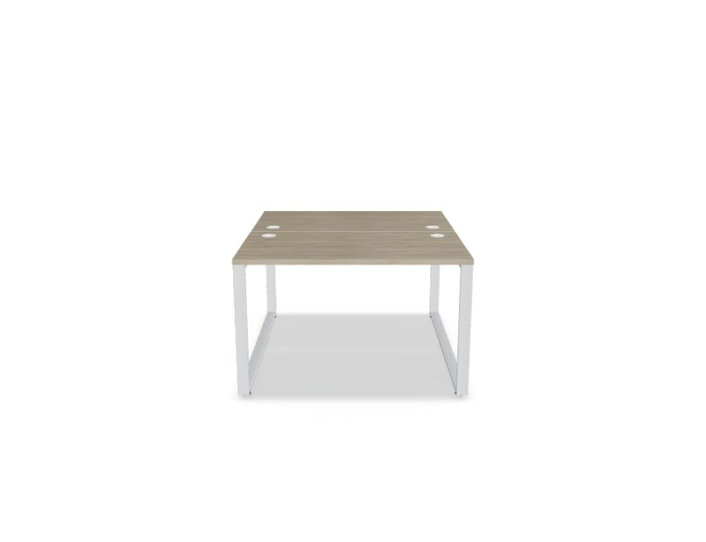 Ogi Q Bench BOQ42 - Doppelschreibtisch in Honigeiche präsentiert im Onlineshop von KAQTU Design AG. Schreibtisch ist von Mdd