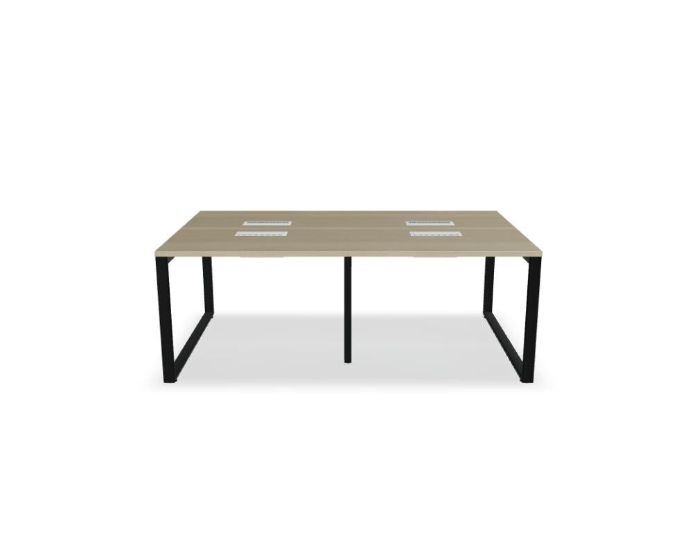 Ogi Q Bench BOQ50E2 - Doppelschreibtisch in Honigeiche präsentiert im Onlineshop von KAQTU Design AG. Schreibtisch ist von Mdd