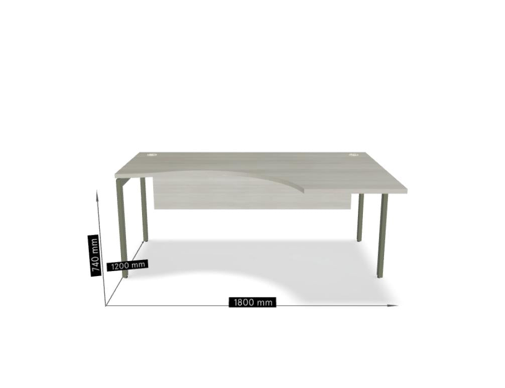 Ogi U BOU26 - Schreibtisch in Honigeiche präsentiert im Onlineshop von KAQTU Design AG. Schreibtisch ist von Mdd