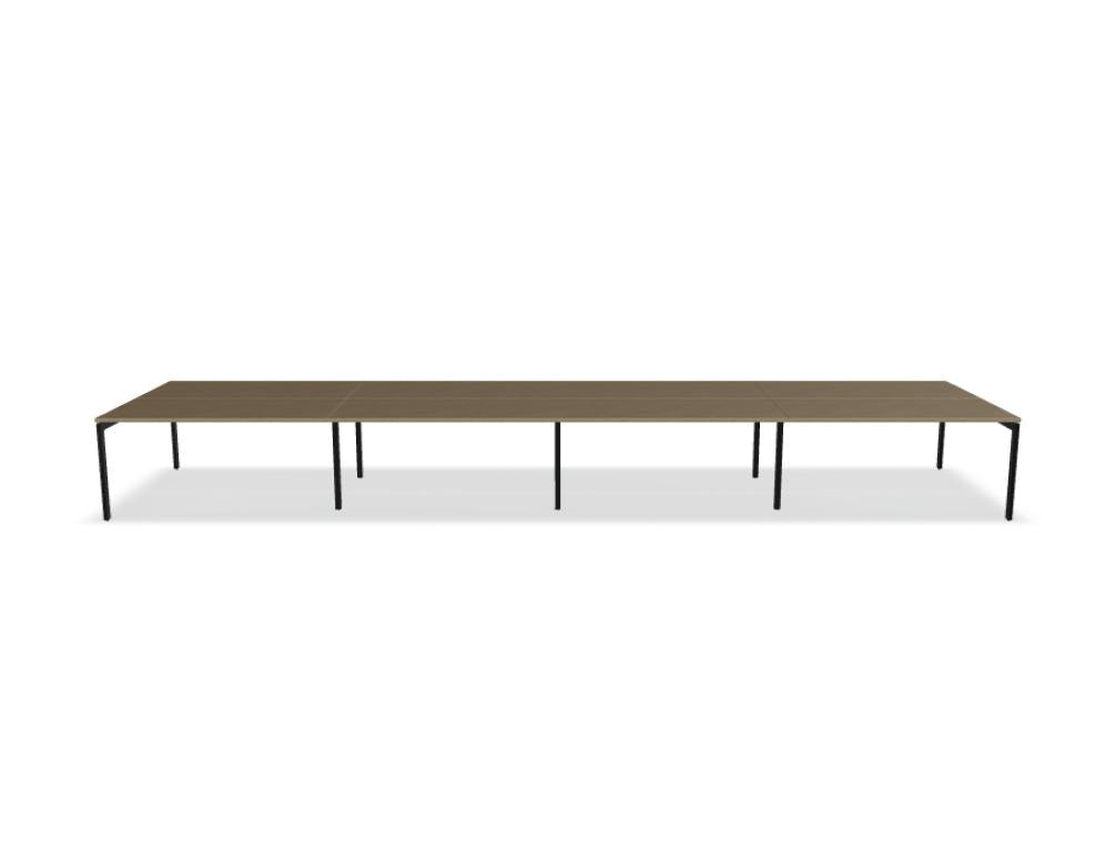 Ogi U Bench BOU34E4 - Doppelschreibtisch in Honigeiche präsentiert im Onlineshop von KAQTU Design AG. Schreibtisch ist von Mdd