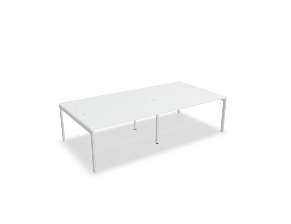 Ogi U Bench BOU44E2 - Doppelschreibtisch in Honigeiche präsentiert im Onlineshop von KAQTU Design AG. Schreibtisch ist von Mdd