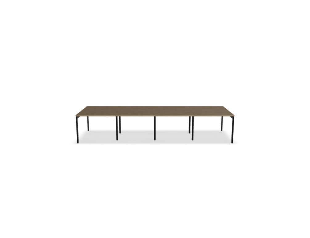 Ogi U Bench BOU48E4 - Doppelschreibtisch in Honigeiche präsentiert im Onlineshop von KAQTU Design AG. Schreibtisch ist von Mdd