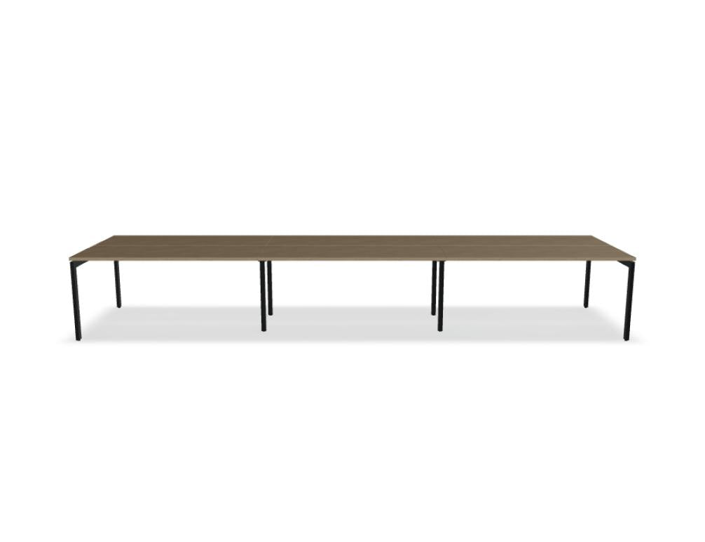 Ogi U Bench BOU56E3 - Doppelschreibtisch in Honigeiche präsentiert im Onlineshop von KAQTU Design AG. Schreibtisch ist von Mdd
