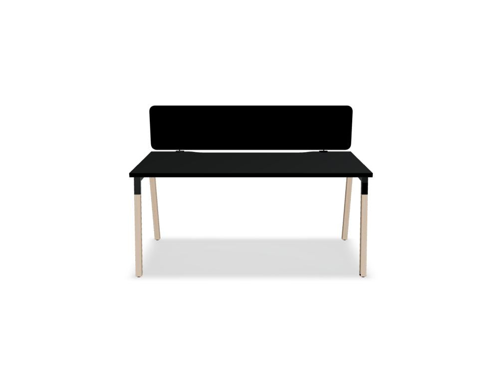 Ogi W BOW04 - Schreibtisch in Honigeiche präsentiert im Onlineshop von KAQTU Design AG. Schreibtisch ist von Mdd