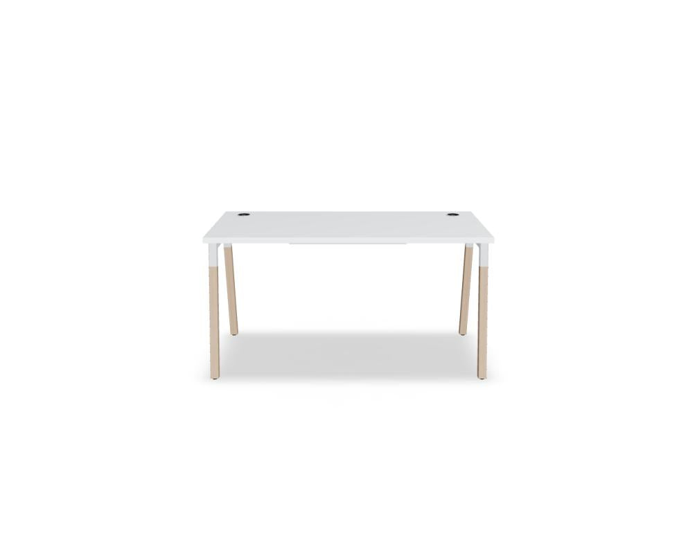Ogi W BOW24 - Schreibtisch in Honigeiche präsentiert im Onlineshop von KAQTU Design AG. Schreibtisch ist von Mdd