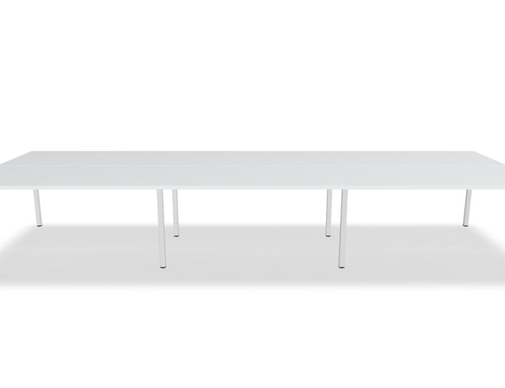 Ogi Y Bench BOY44E3 - Doppelschreibtisch in Honigeiche präsentiert im Onlineshop von KAQTU Design AG. Schreibtisch ist von Mdd