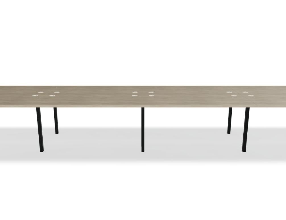 Ogi Y Bench BOY44E4 - Doppelschreibtisch in Honigeiche präsentiert im Onlineshop von KAQTU Design AG. Schreibtisch ist von Mdd