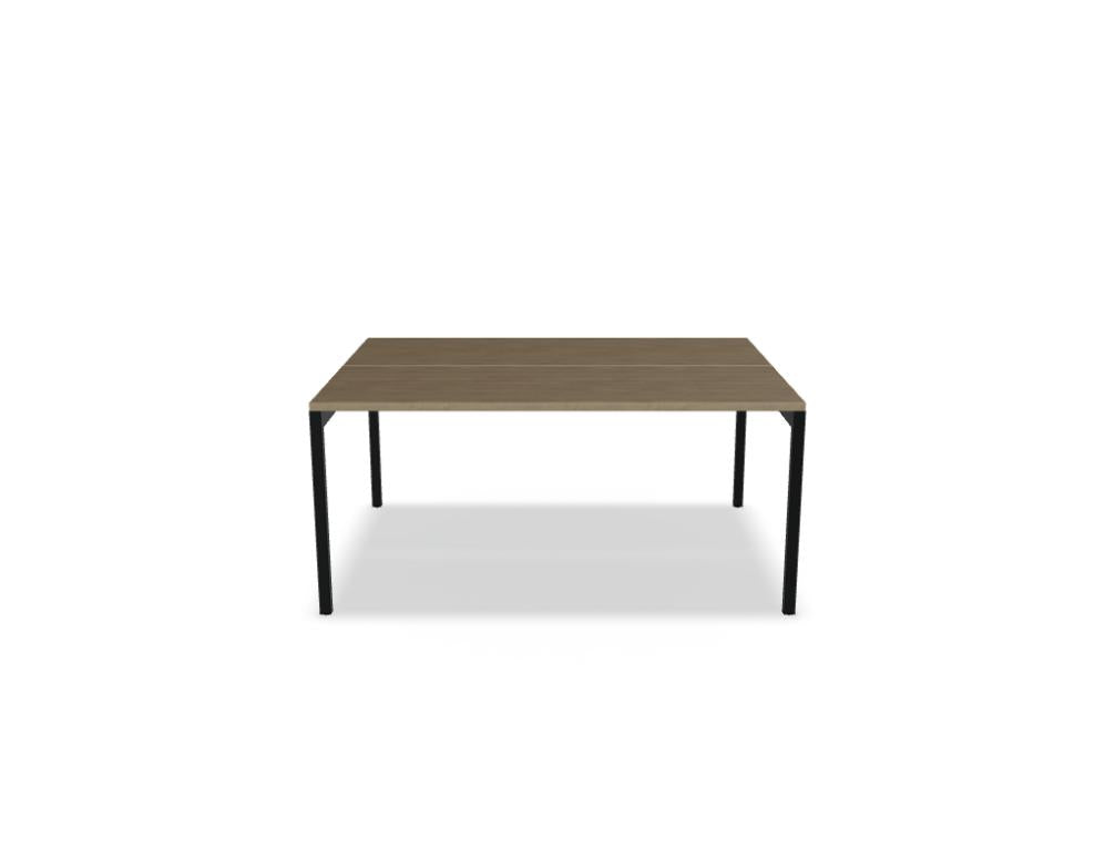 Ogi Y Bench BOY56 - Doppelschreibtisch in Honigeiche präsentiert im Onlineshop von KAQTU Design AG. Schreibtisch ist von Mdd
