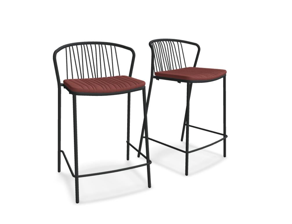 Bris BRS04 - Barhocker, Set von 2 Stück in Grün präsentiert im Onlineshop von KAQTU Design AG. Outdoor-Barstuhl ist von Mdd