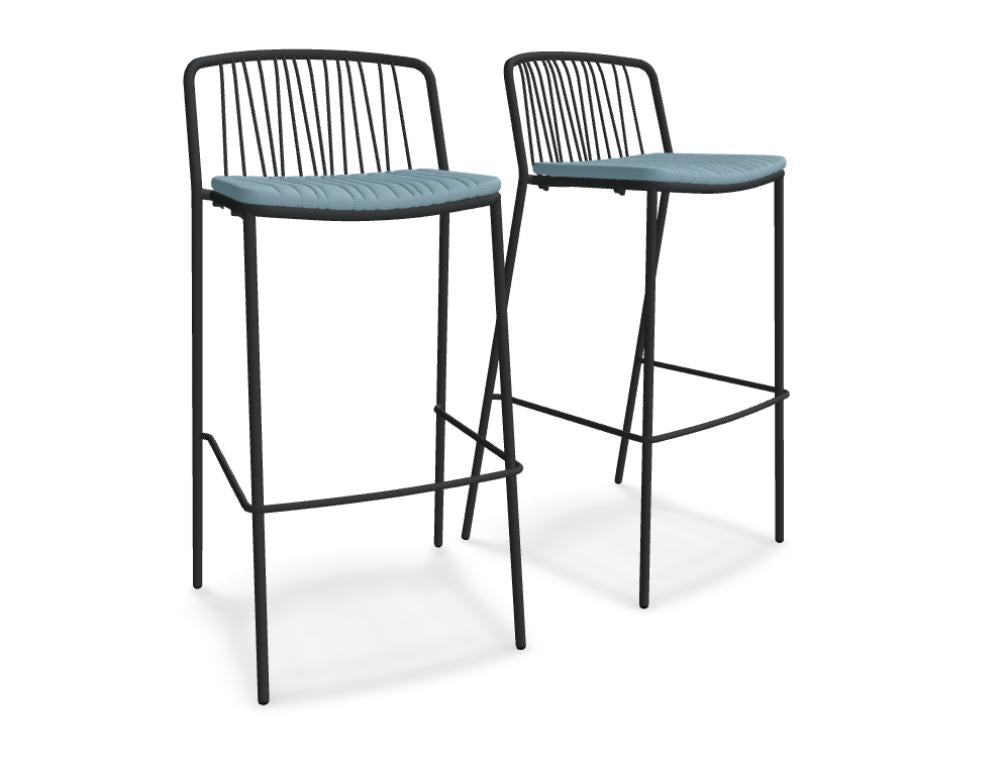 Bris BRS05 - Barhocker, Set von 2 Stück in Gelb präsentiert im Onlineshop von KAQTU Design AG. Outdoor-Barstuhl ist von Mdd