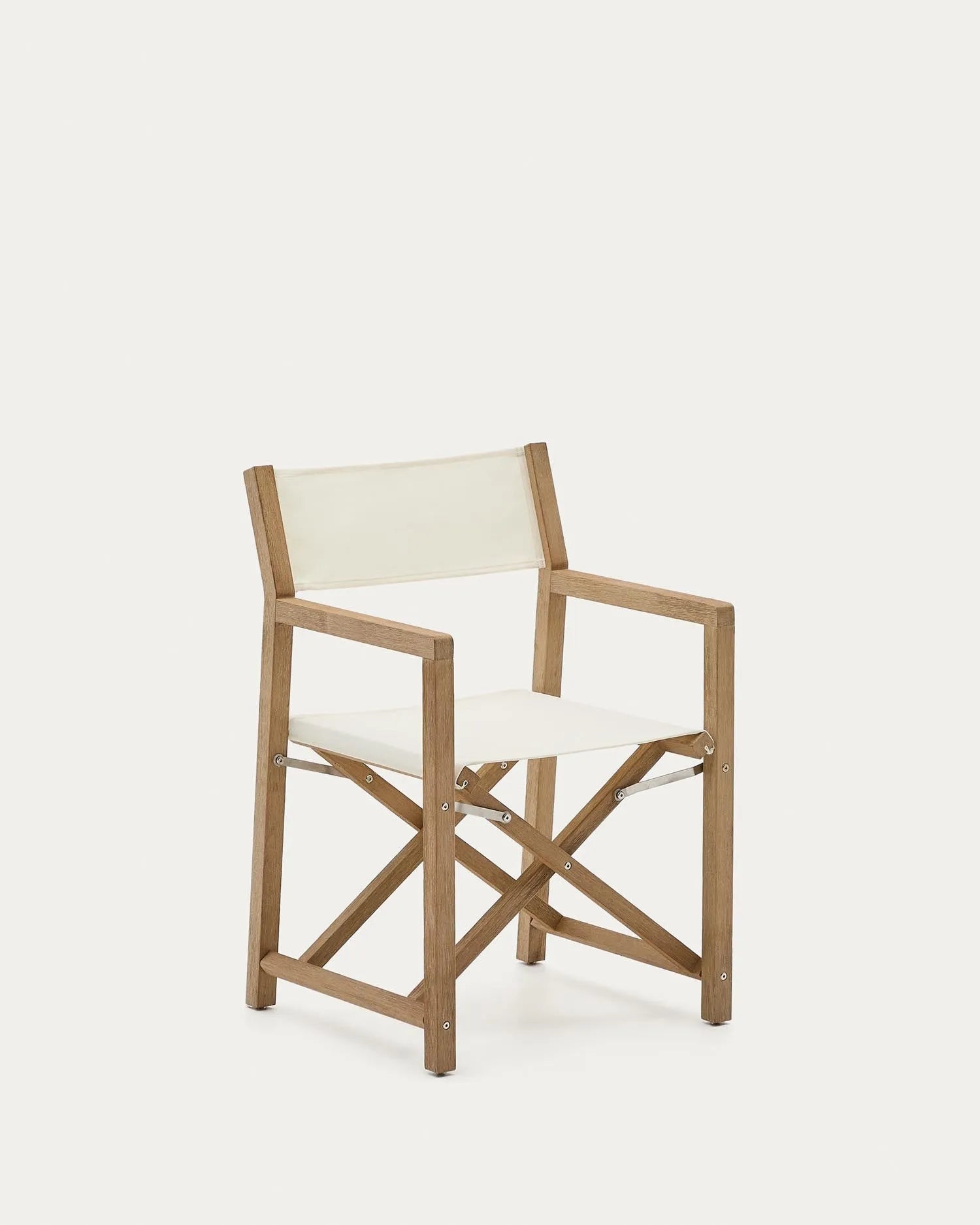Outdoor-Klappstuhl Vilara in Weiß aus massivem Akazienholz FSC 100% in Weiss präsentiert im Onlineshop von KAQTU Design AG. Gartenstuhl ist von Kave Home