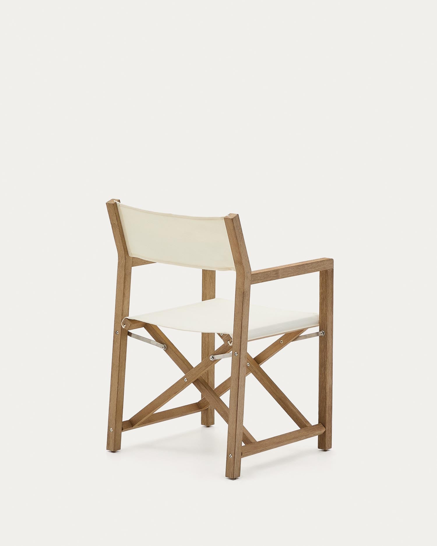 Outdoor-Klappstuhl Vilara in Weiß aus massivem Akazienholz FSC 100% in Weiss präsentiert im Onlineshop von KAQTU Design AG. Gartenstuhl ist von Kave Home