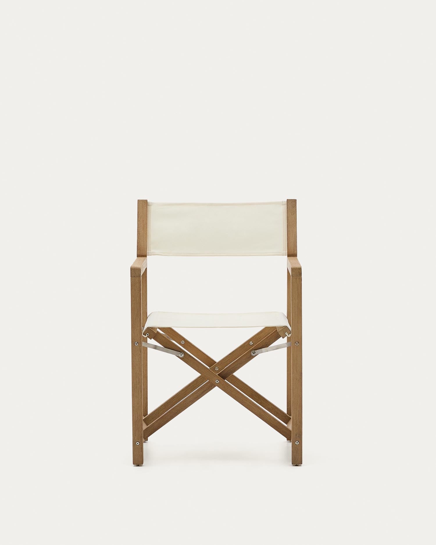 Outdoor-Klappstuhl Vilara in Weiß aus massivem Akazienholz FSC 100% in Weiss präsentiert im Onlineshop von KAQTU Design AG. Gartenstuhl ist von Kave Home