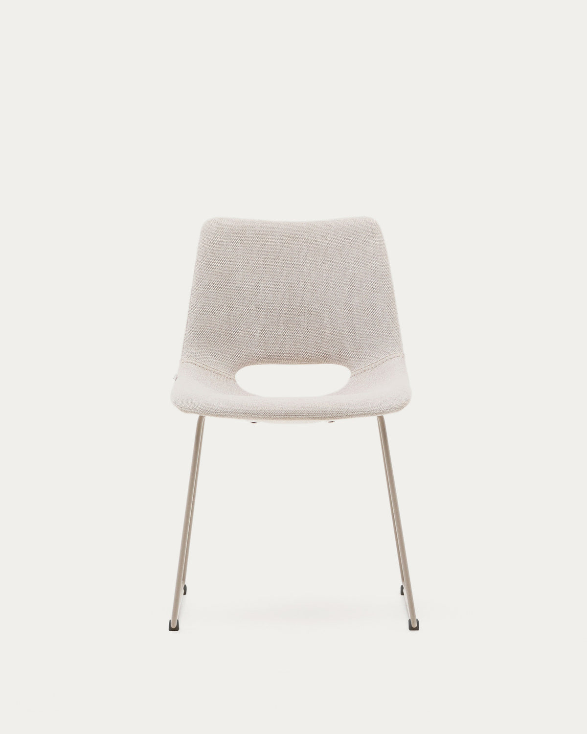 Zahara Stuhl beige und Stahl mit beigem Finish FSC 100% in Beige präsentiert im Onlineshop von KAQTU Design AG. Stuhl ist von Kave Home