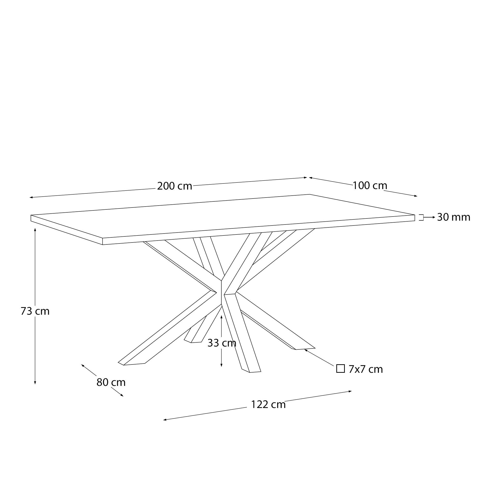 Eleganter New Argo Tisch von Kave Home, perfekt für moderne Räume, mit zeitlosem Design und praktischer Vielseitigkeit.