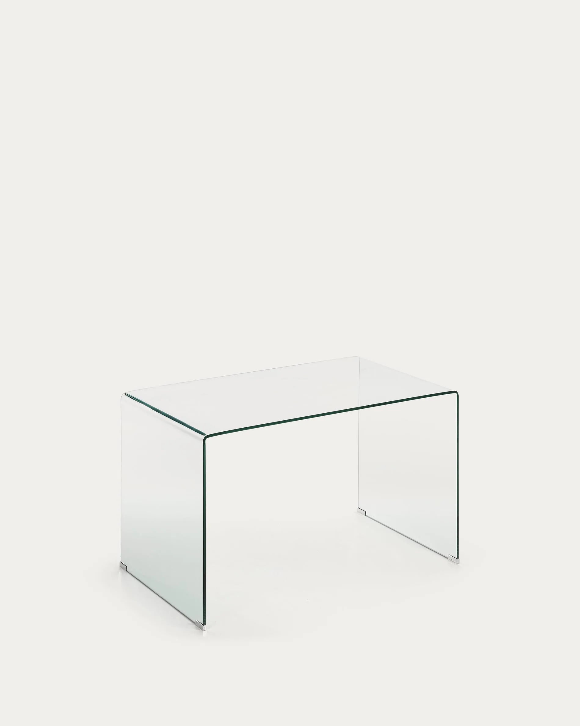 Moderner Glastisch Burano 125x70 cm von Kave Home, ideal für stilvolle Räume, mit hochwertigem Design und langlebiger Verarbeitung.