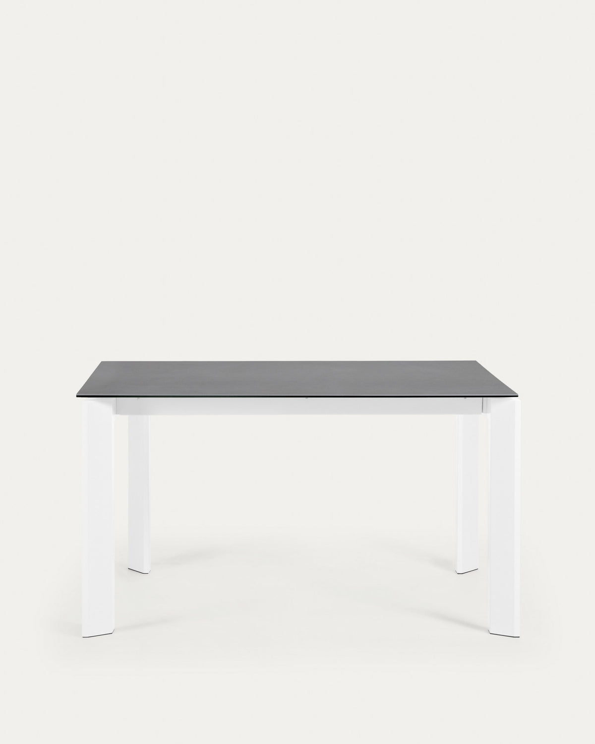 Axis Ausziehtisch Feinsteinzeug Vulcano Roca Finish Beine in Weiss 140 (200) cm in Grau, Weiss präsentiert im Onlineshop von KAQTU Design AG. Esstisch ist von Kave Home