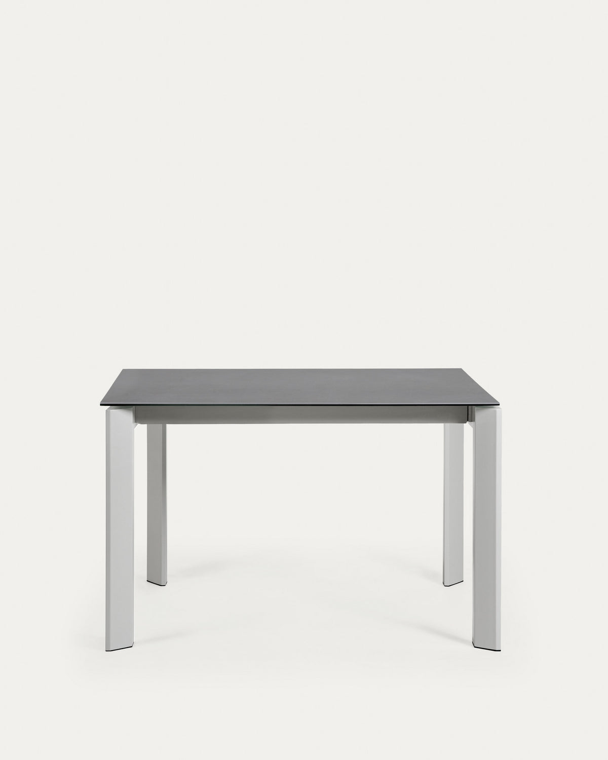 Axis Ausziehtisch Feinsteinzeug Vulcano Roca Finish Beine in Grau 120 (180) cm in Grau, Weiss präsentiert im Onlineshop von KAQTU Design AG. Esstisch ist von Kave Home