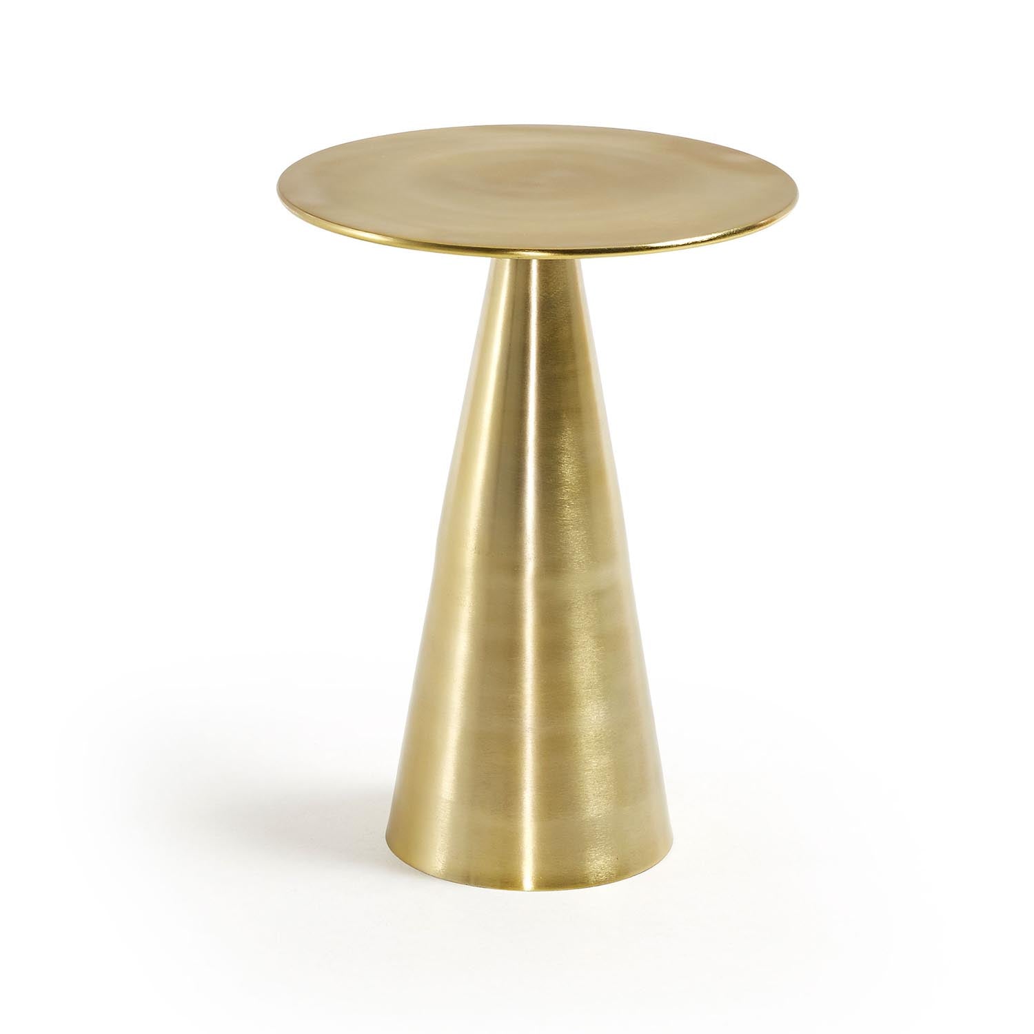 Rhet Beistelltisch aus Metall mit Finish in Gold Ø 39 cm in Gold präsentiert im Onlineshop von KAQTU Design AG. Beistelltisch ist von Kave Home