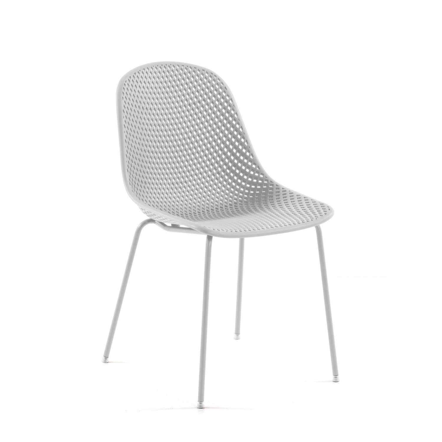 Quinby Outdoor-Stuhl weiss: Komfort und Stil für Ihren Garten.