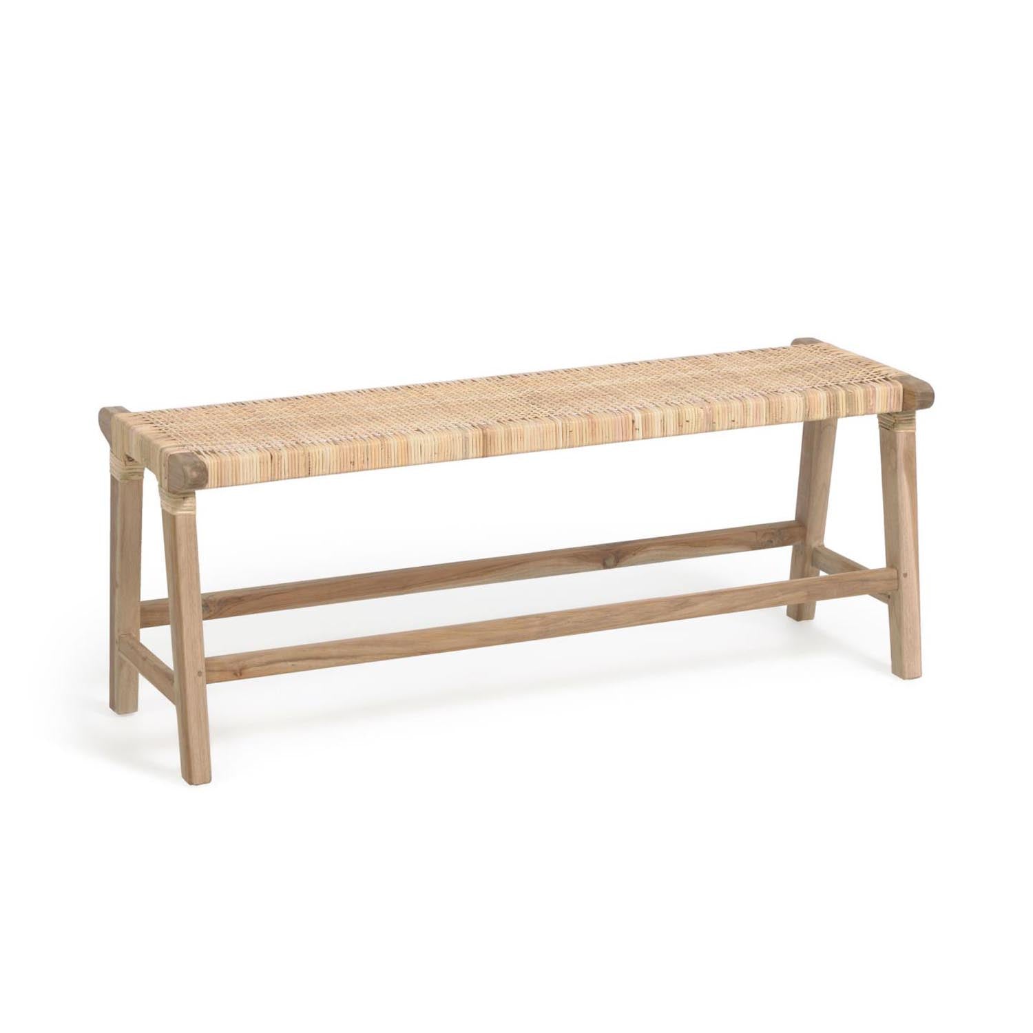Beida Bank aus massivem Teakholz 120 cm