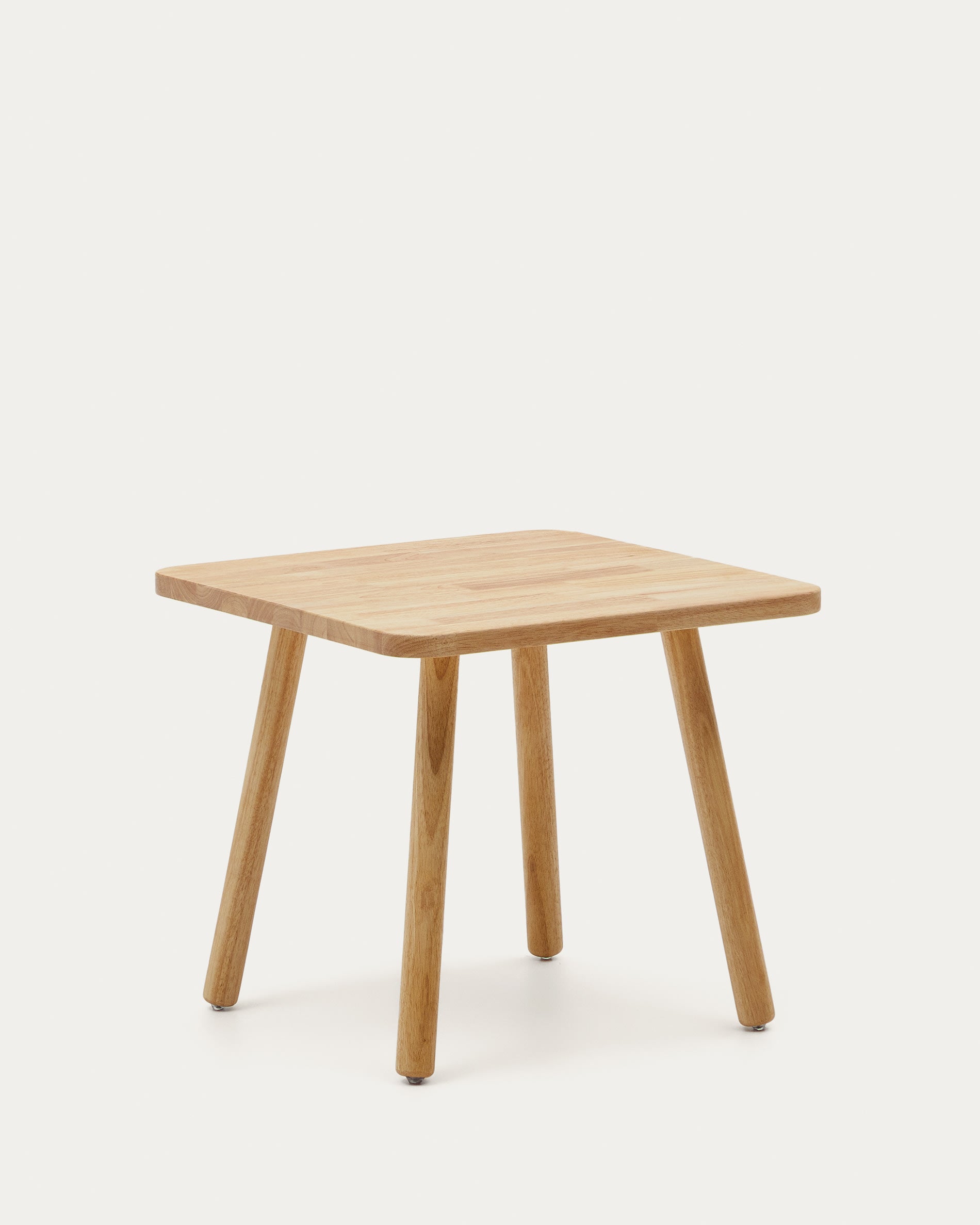Dilcia quadratischer Kindertisch aus massivem Kautschukholz 55 x 55 cm