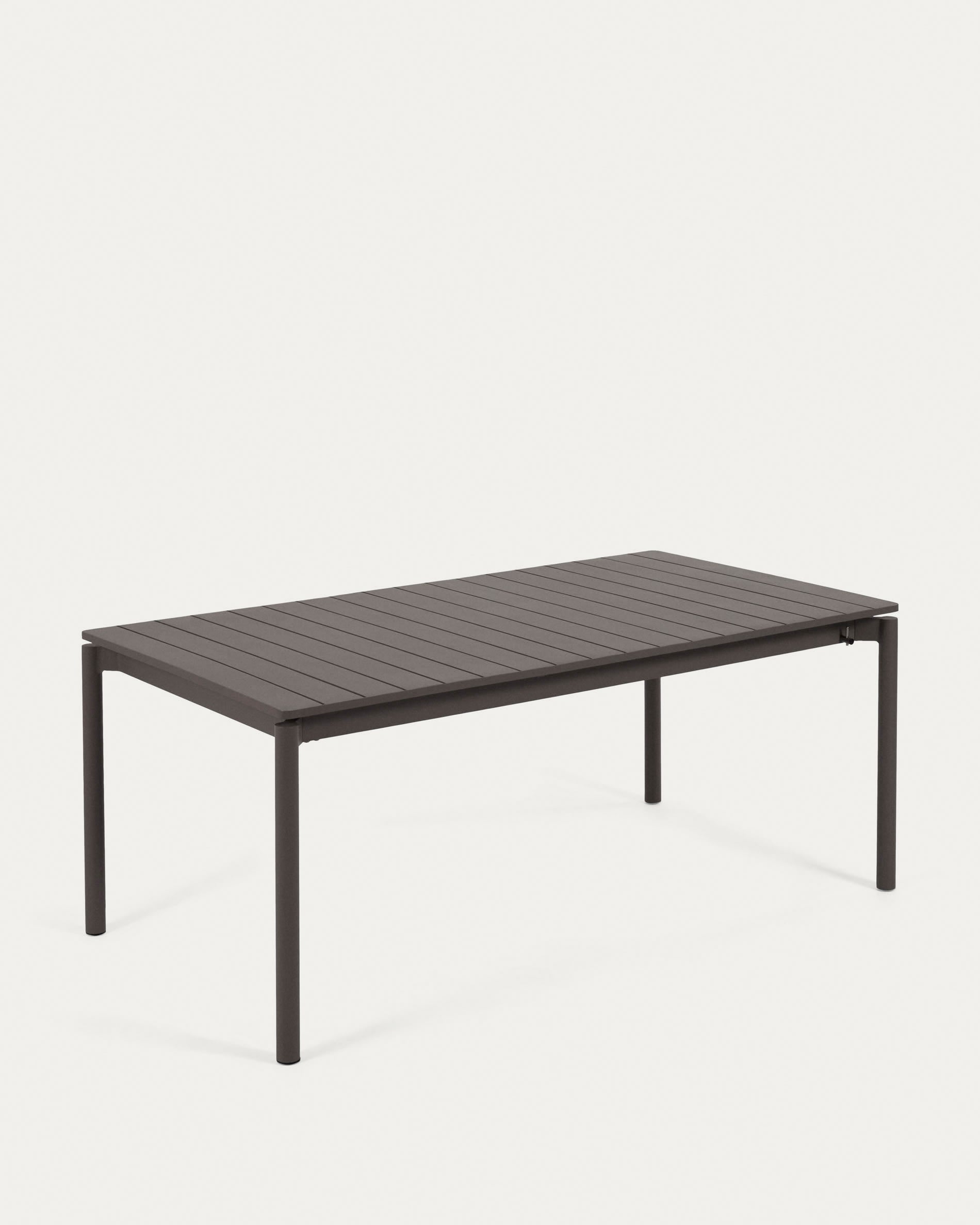 Zaltana Outdoor-Tisch, Aluminium, matt dunkelgrau, ausziehbar 180-240 cm, modern und ideal für elegante Außenbereiche.