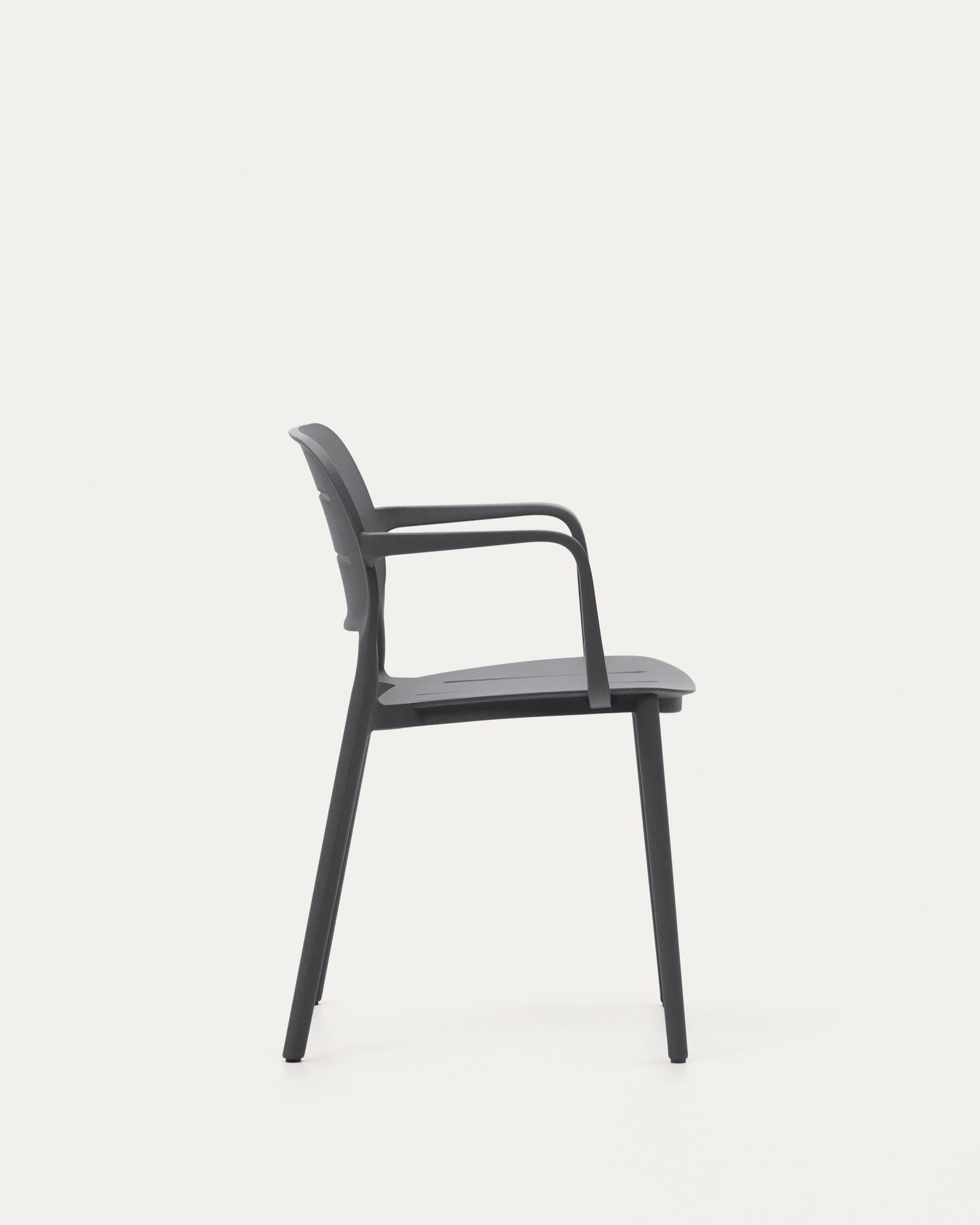 Eleganter Morella Stuhl in Grau – ideal für stilvolle Terrassen.
