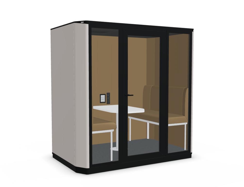Coda CD02 - 4-Personen Akustikkabine in  präsentiert im Onlineshop von KAQTU Design AG. Telefonkabine ist von Mdd