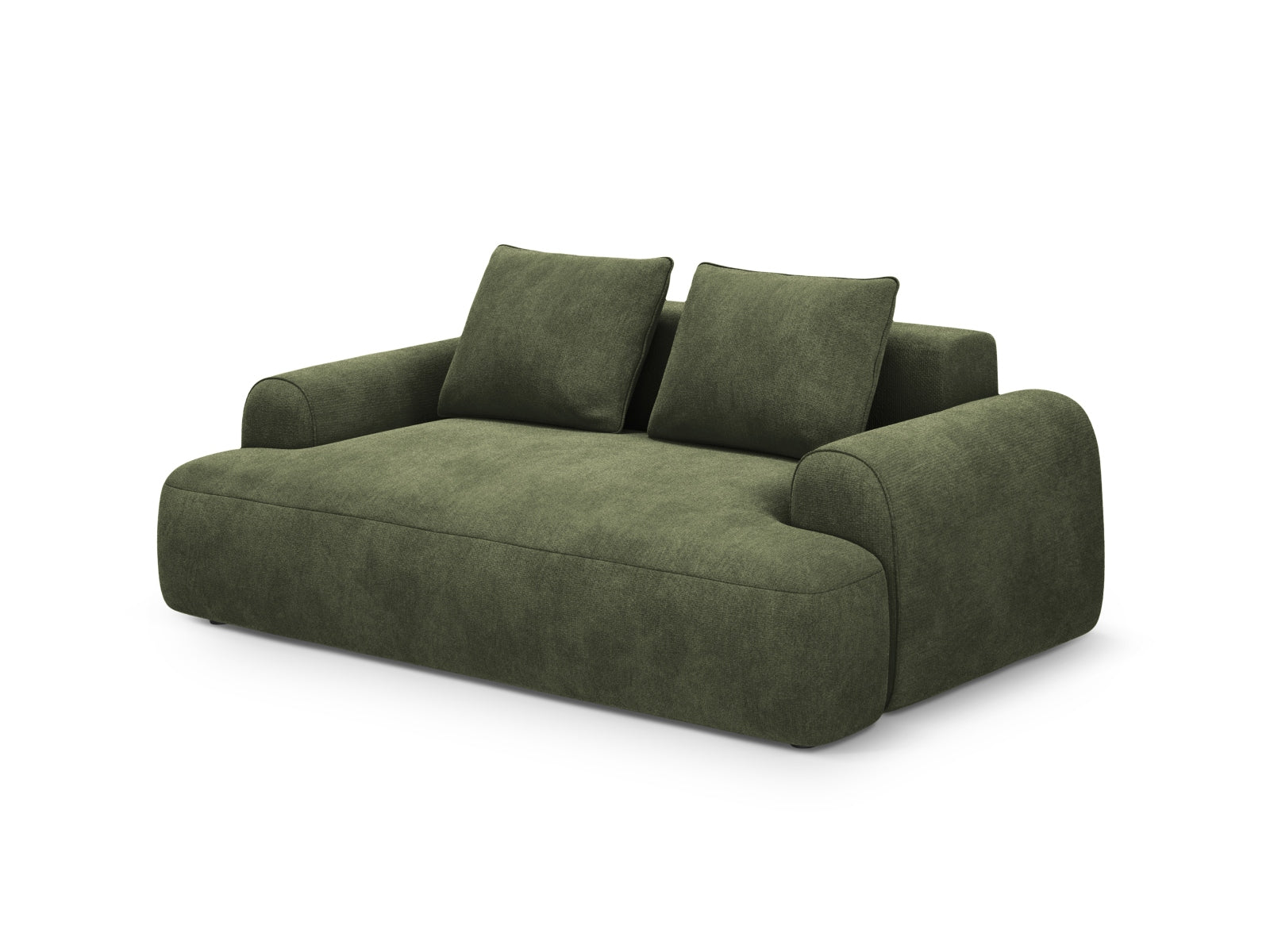 Elegantes 2-Sitzer Sofa Calma in der Farbe Green-Vogue, ideal für stilvolle Wohnräume, erhältlich bei KAQTU Design AG.