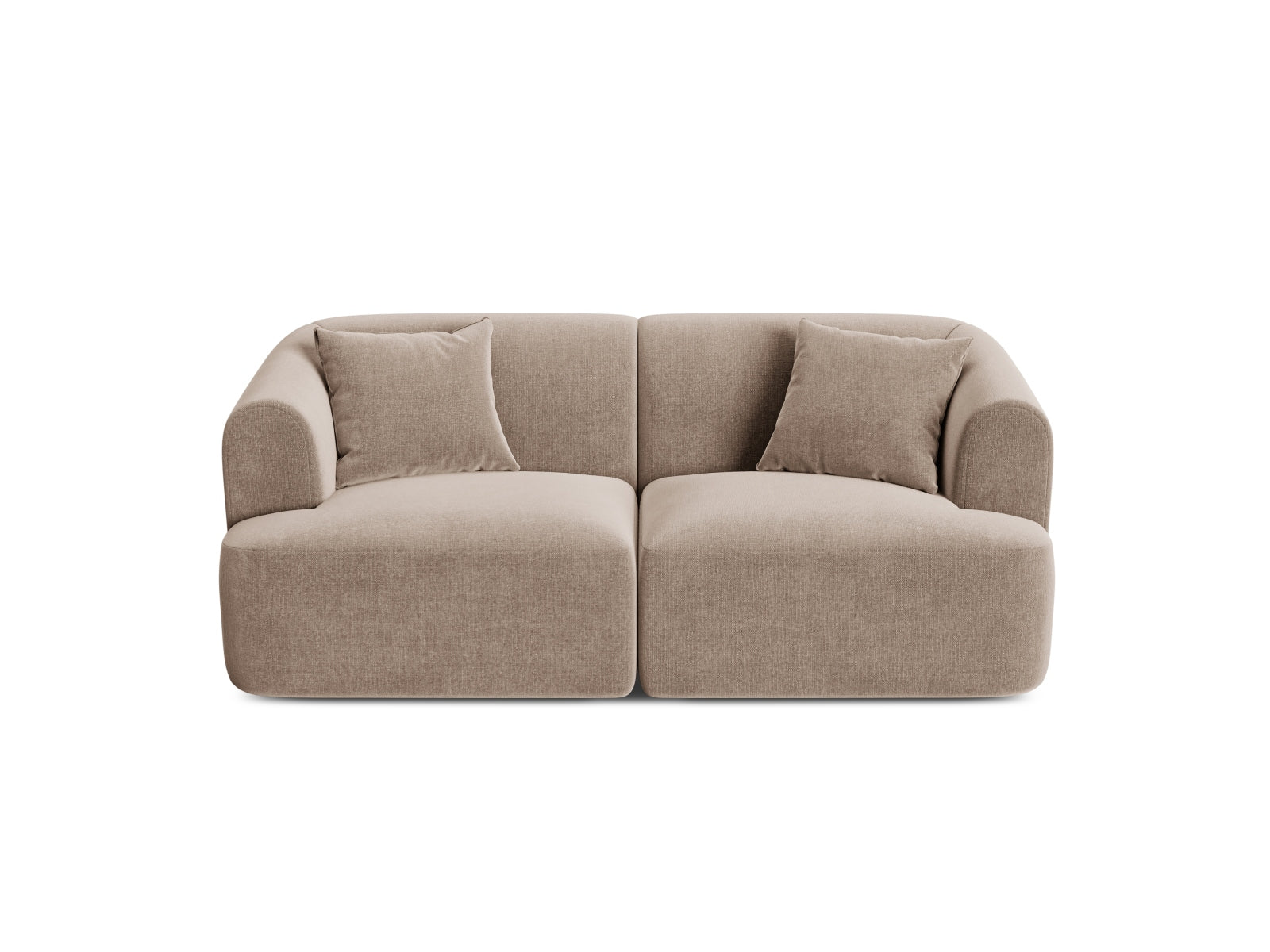 Campi Velour Modular Sofa 2 Sitzer in Dark Beige präsentiert im Onlineshop von KAQTU Design AG. 2er Sofa ist von Cosmopolitan Design