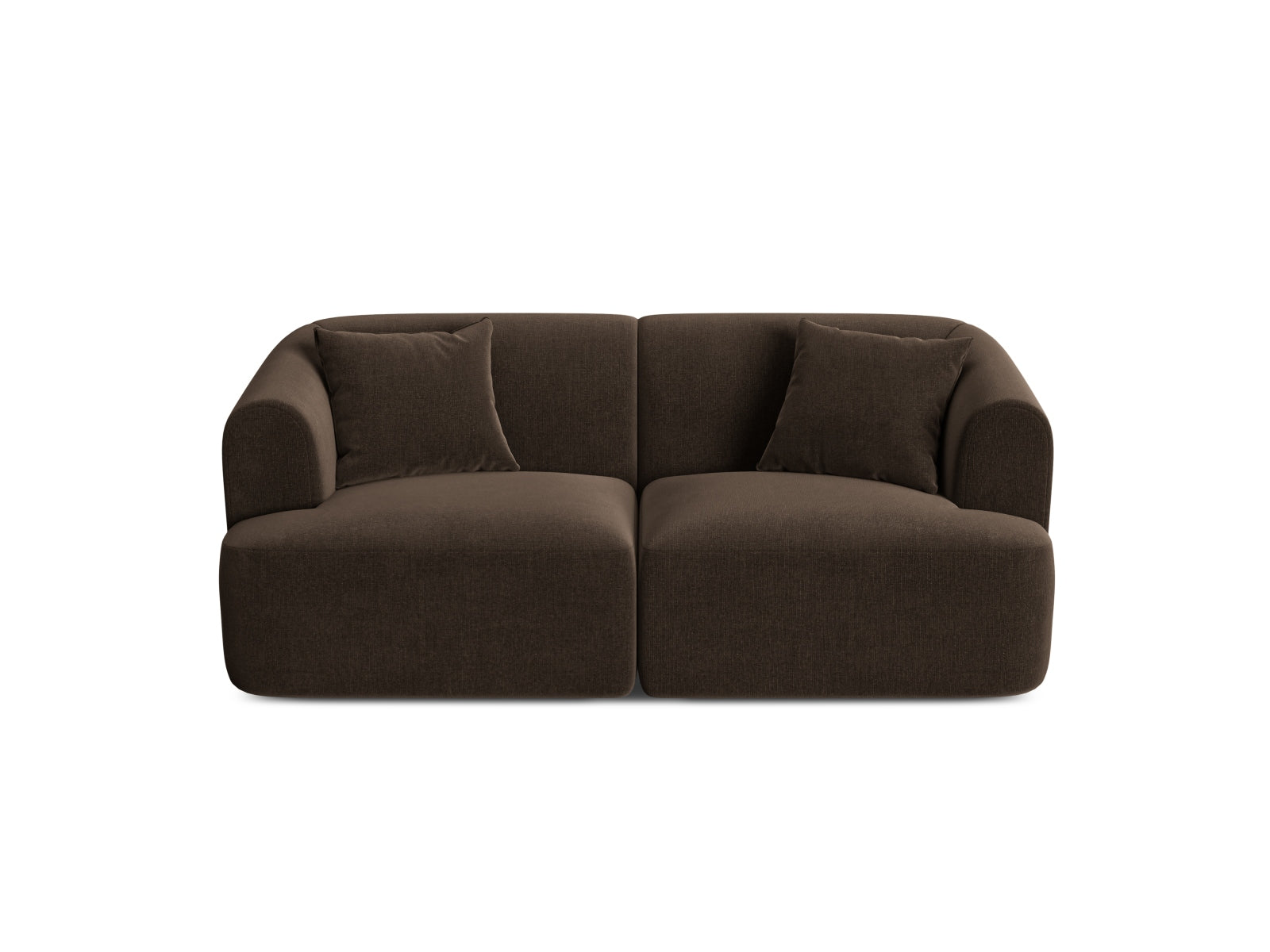 Campi Velour Modular Sofa 2 Sitzer in Chocolate präsentiert im Onlineshop von KAQTU Design AG. 2er Sofa ist von Cosmopolitan Design