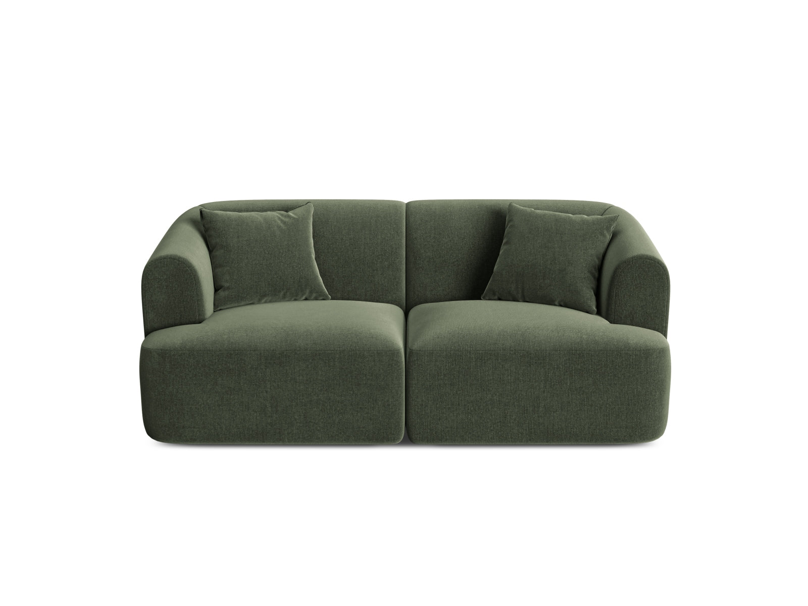 Campi Velour Modular Sofa 2 Sitzer in Green präsentiert im Onlineshop von KAQTU Design AG. 2er Sofa ist von Cosmopolitan Design