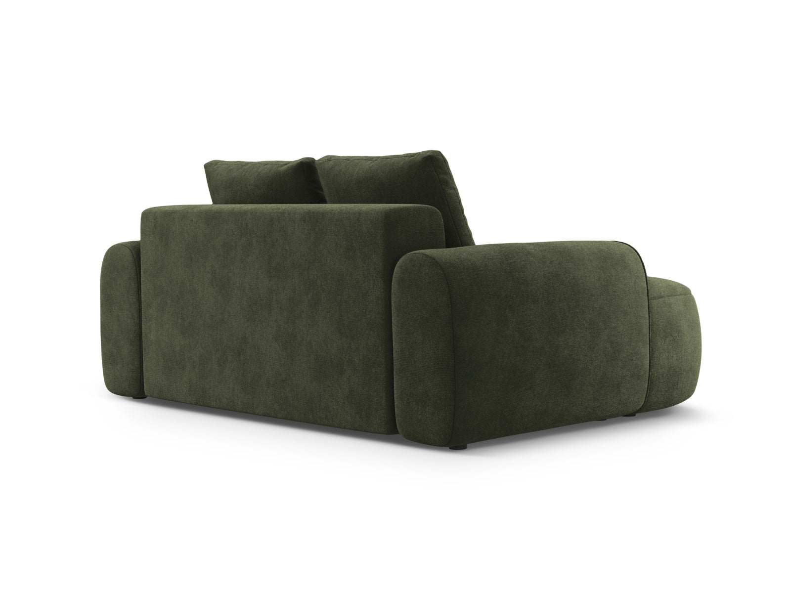 Elegantes 2-Sitzer Sofa Linz aus weichem Velours in trendigem Grün, ideal für gemütliche Abende und stilvolle Einrichtung.