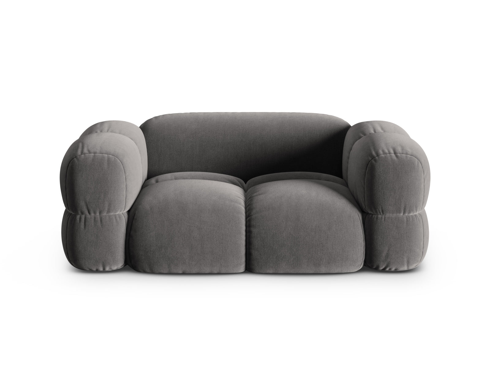 Loretto Velour Sofa 2 Sitzer 100cm in Grey-Vogue präsentiert im Onlineshop von KAQTU Design AG. 2er Sofa ist von Cosmopolitan Design