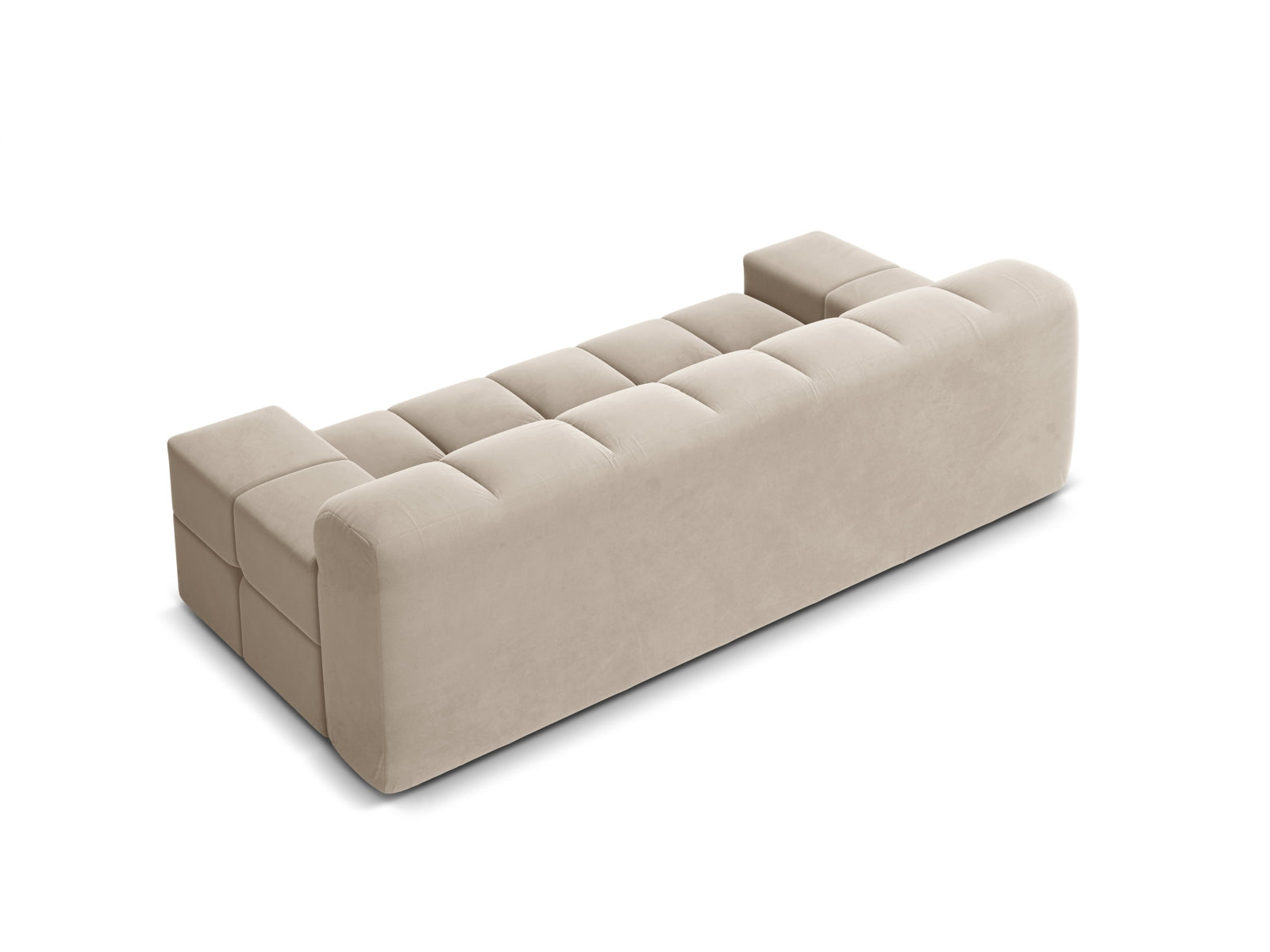 Elegantes 2-Sitzer Sofa Hawaii in sanftem Beige, aus luxuriösem Magic Velvet, ideal für gemütliche Abende und modernes Wohndesign.