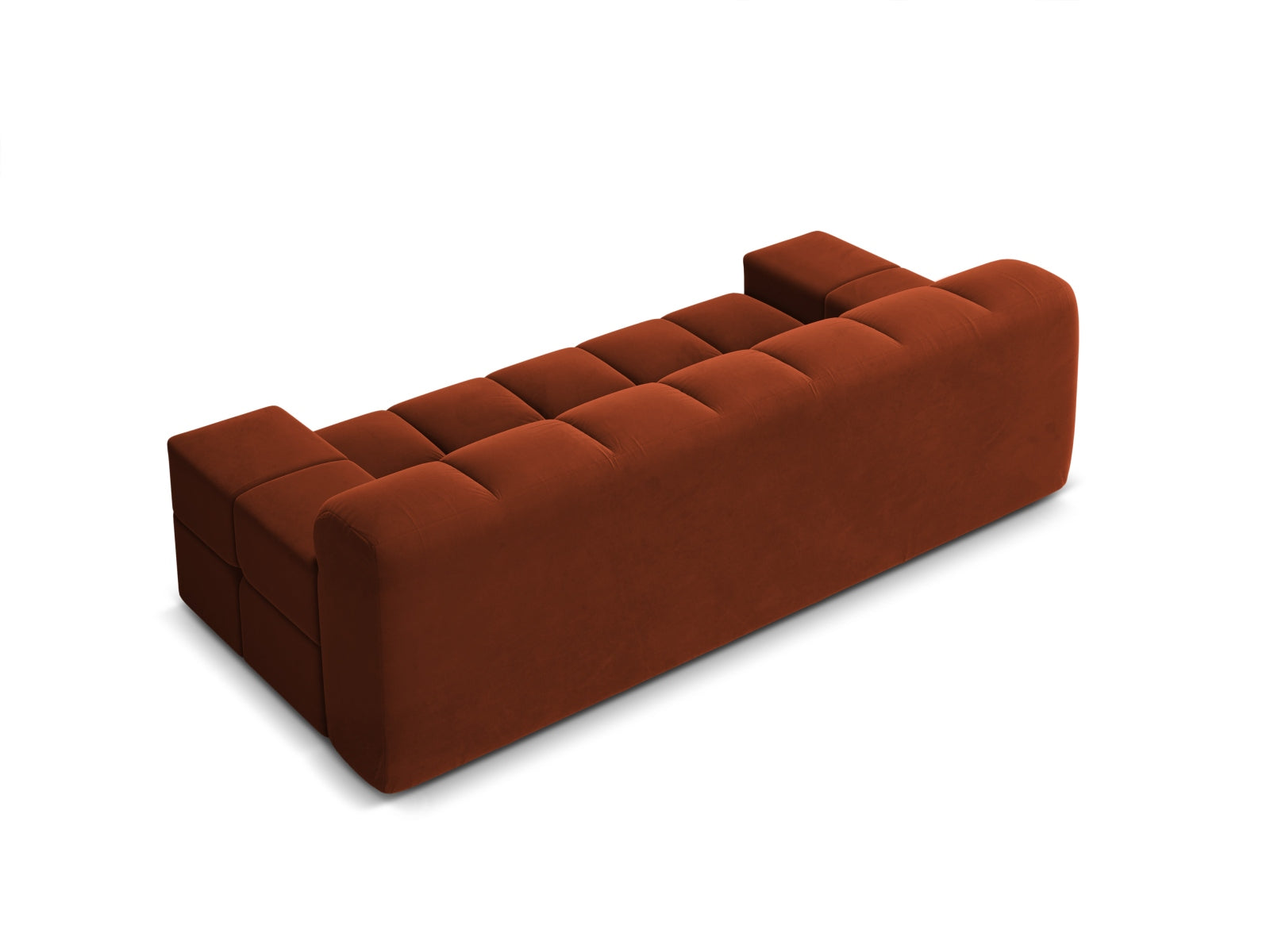 Elegantes 2-Sitzer Sofa Hawaii in luxuriösem Auburn-Magic Velvet, ideal für gemütliche Abende und geschmackvolle Wohnräume.