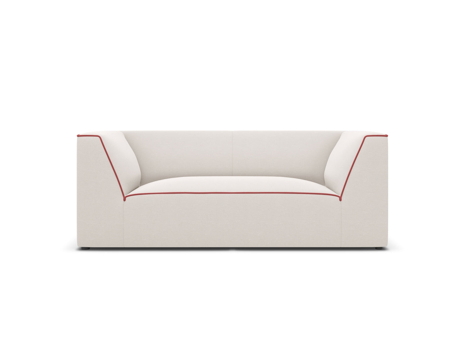 Oslo Sofa 2 Sitzer in Grey Beige Melange, Terracotta präsentiert im Onlineshop von KAQTU Design AG. Sofa ist von Cosmopolitan Design