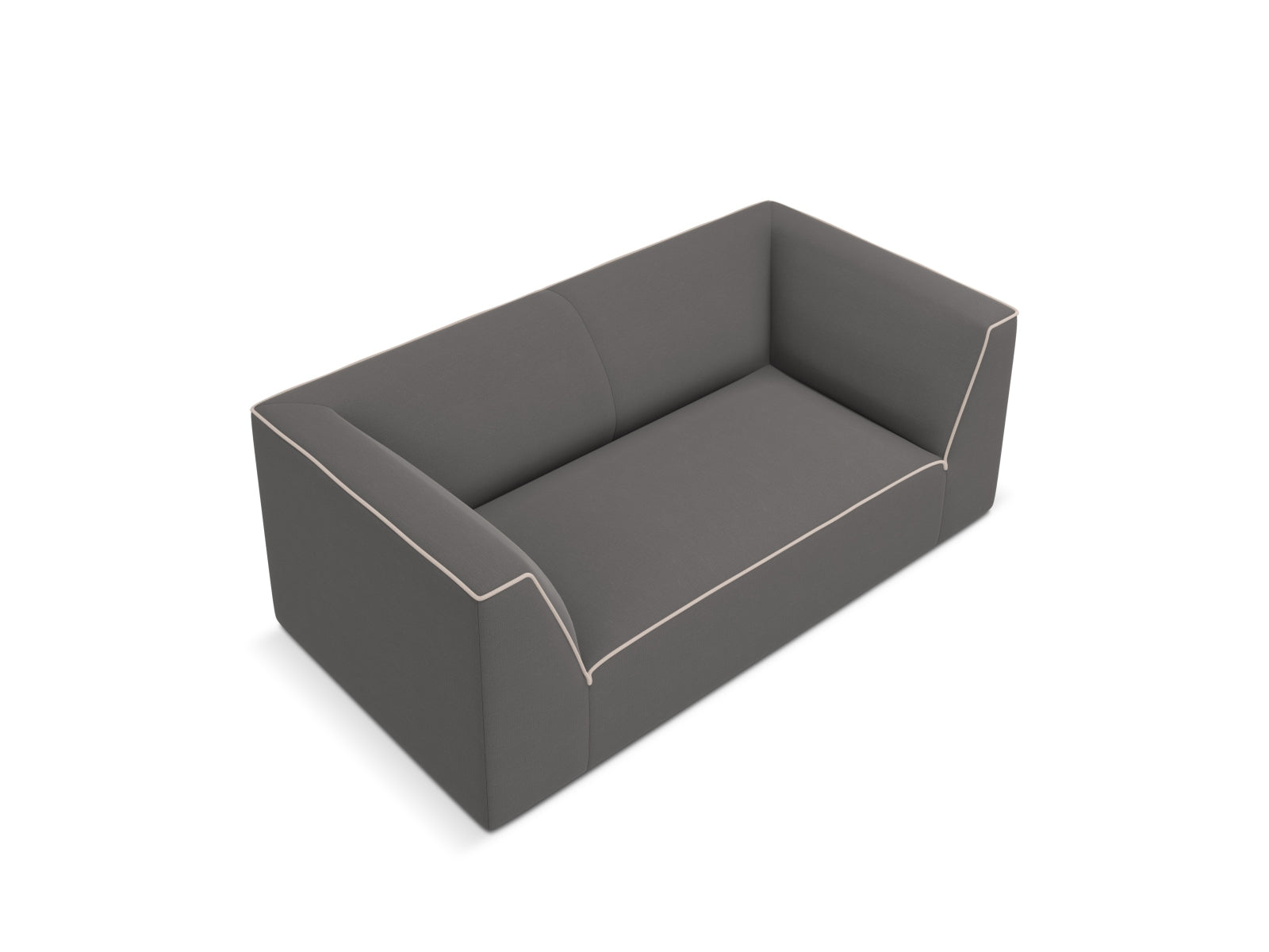 Erleben Sie das Oslo 2-Sitzer Sofa von Cosmopolitan Design – elegantes Velours, optimaler Sitzkomfort und zeitgemässes Design für Ihr Wohnambiente.
