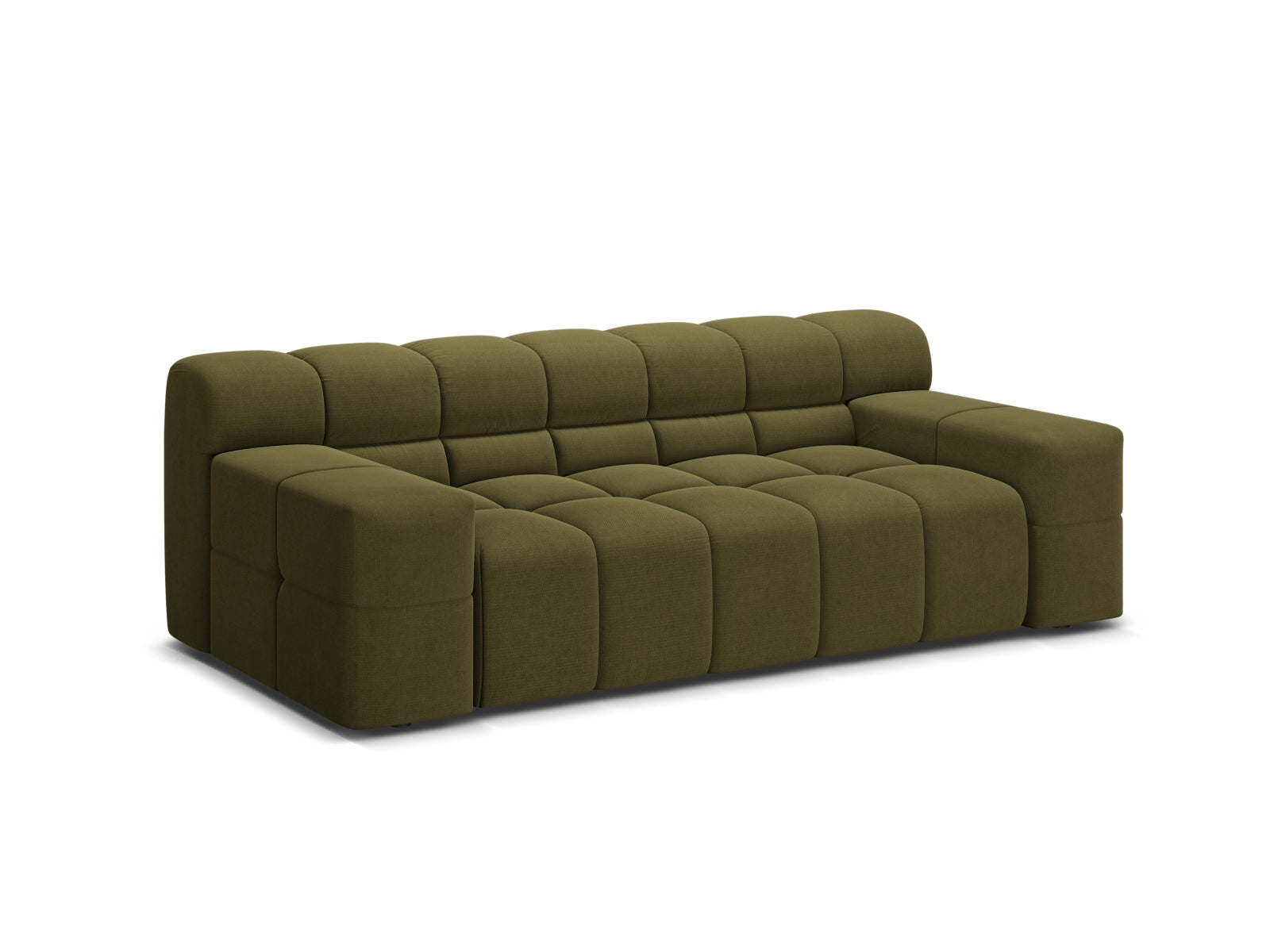 Elegantes 2-Sitzer Sofa Hawaii in frischem Grün, ideal für stilvolle Wohnräume. Hochwertiges Design von Cosmopolitan Design.