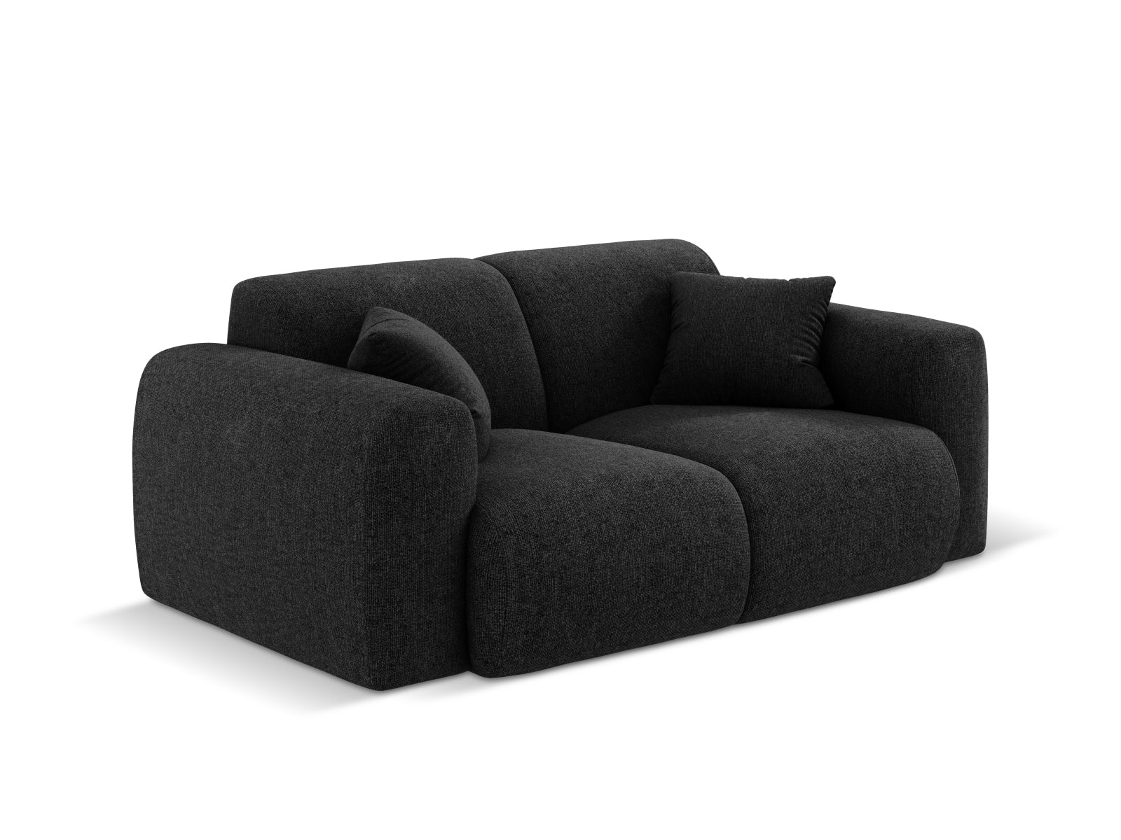 Nolio Sofa 2 Sitzer 95cm in Black präsentiert im Onlineshop von KAQTU Design AG. 2er Sofa ist von Cosmopolitan Design