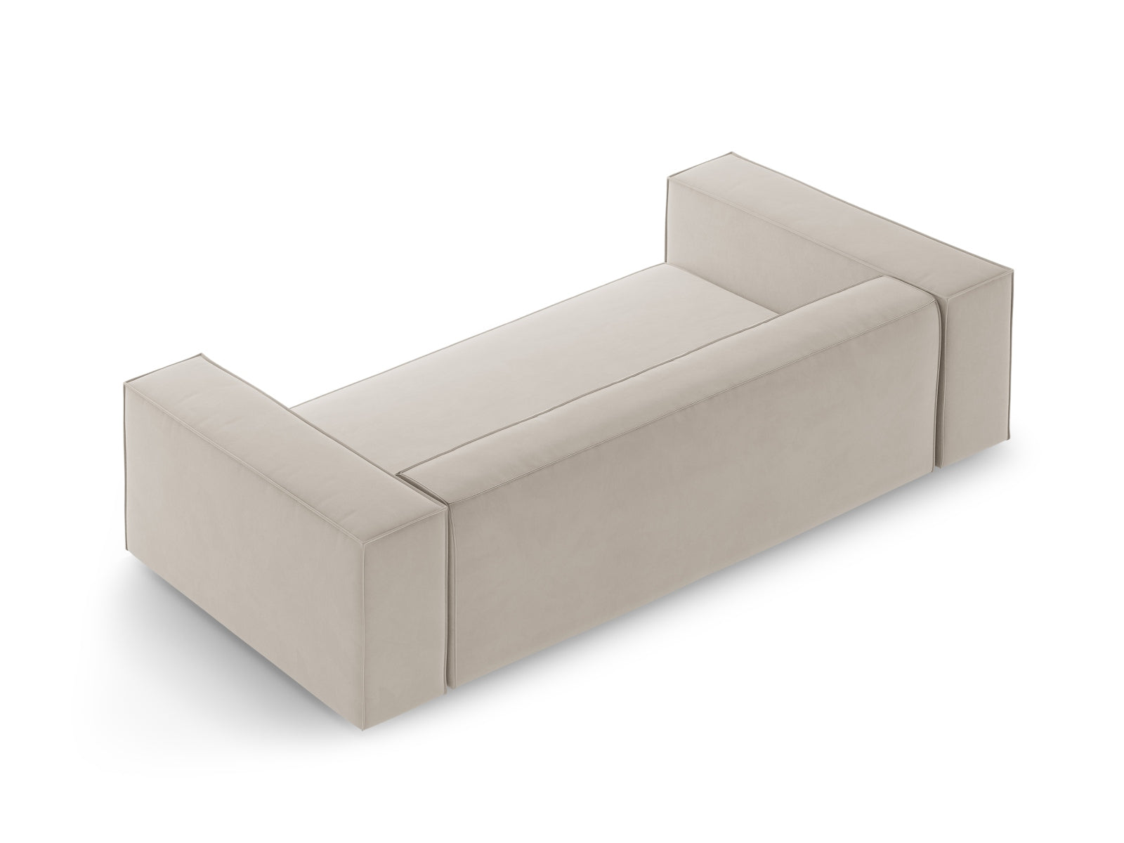 Arendal Velour Sofa 2 Sitzer in Ecru präsentiert im Onlineshop von KAQTU Design AG. 2er Sofa ist von Cosmopolitan Design
