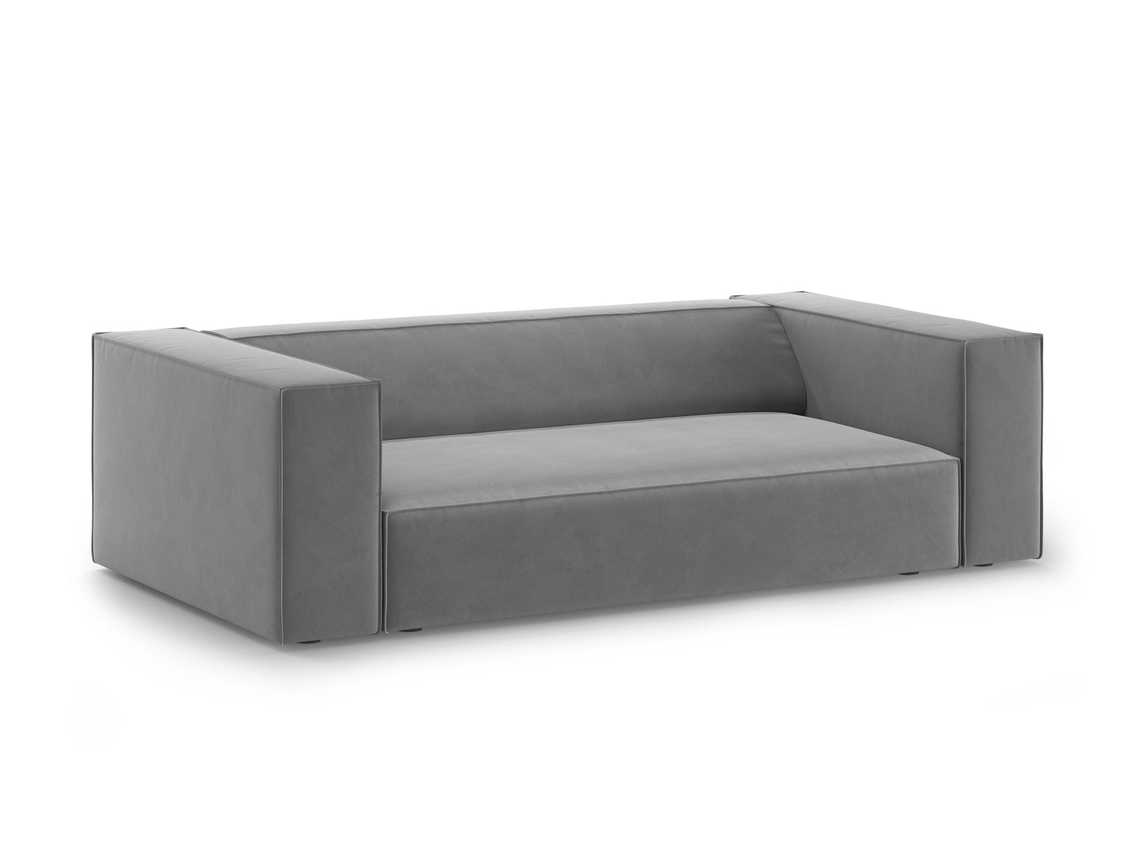 Arendal Velour Sofa 2 Sitzer in Light Grey präsentiert im Onlineshop von KAQTU Design AG. 2er Sofa ist von Cosmopolitan Design