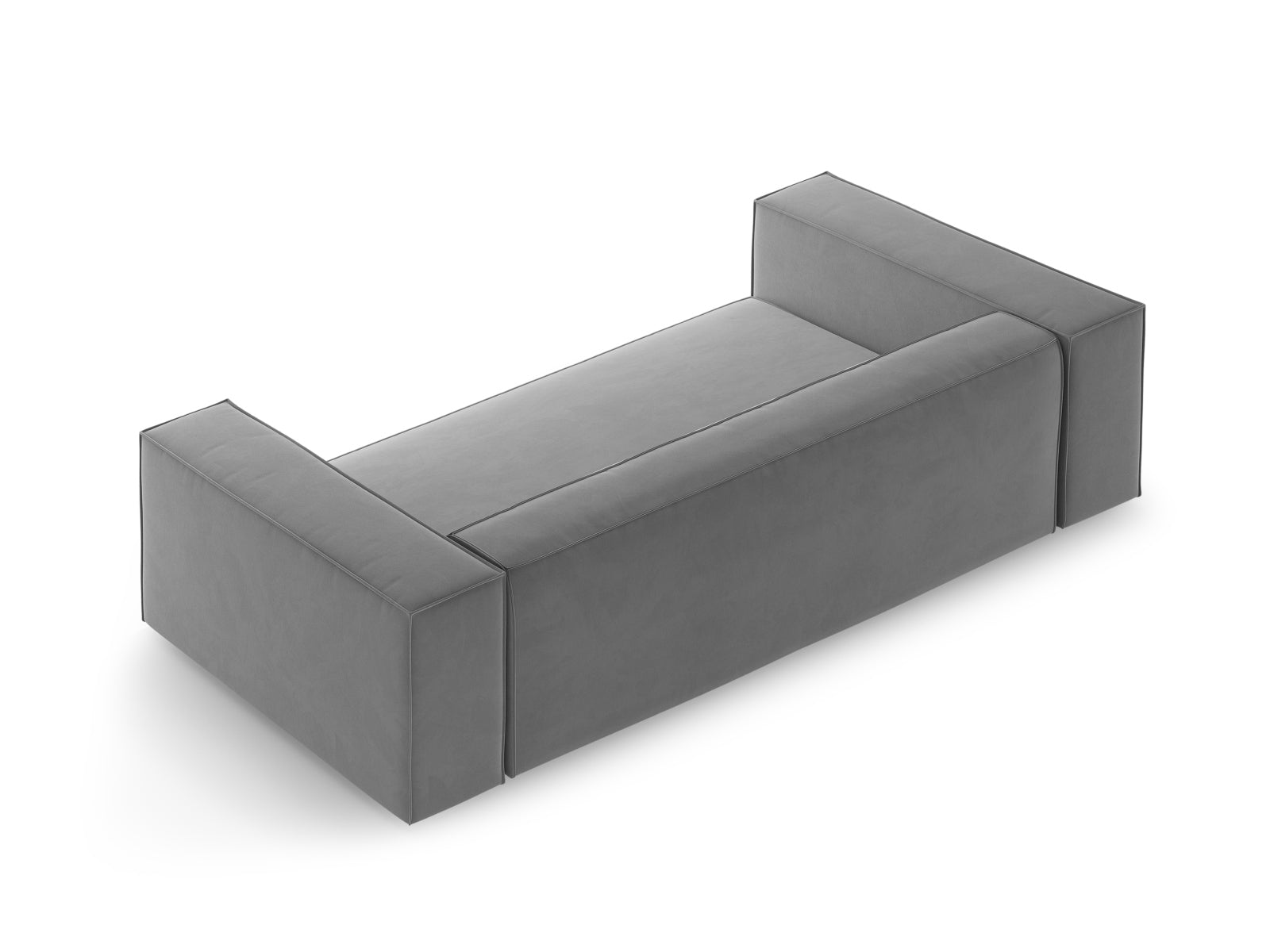 Arendal Velour Sofa 2 Sitzer in Light Grey präsentiert im Onlineshop von KAQTU Design AG. 2er Sofa ist von Cosmopolitan Design