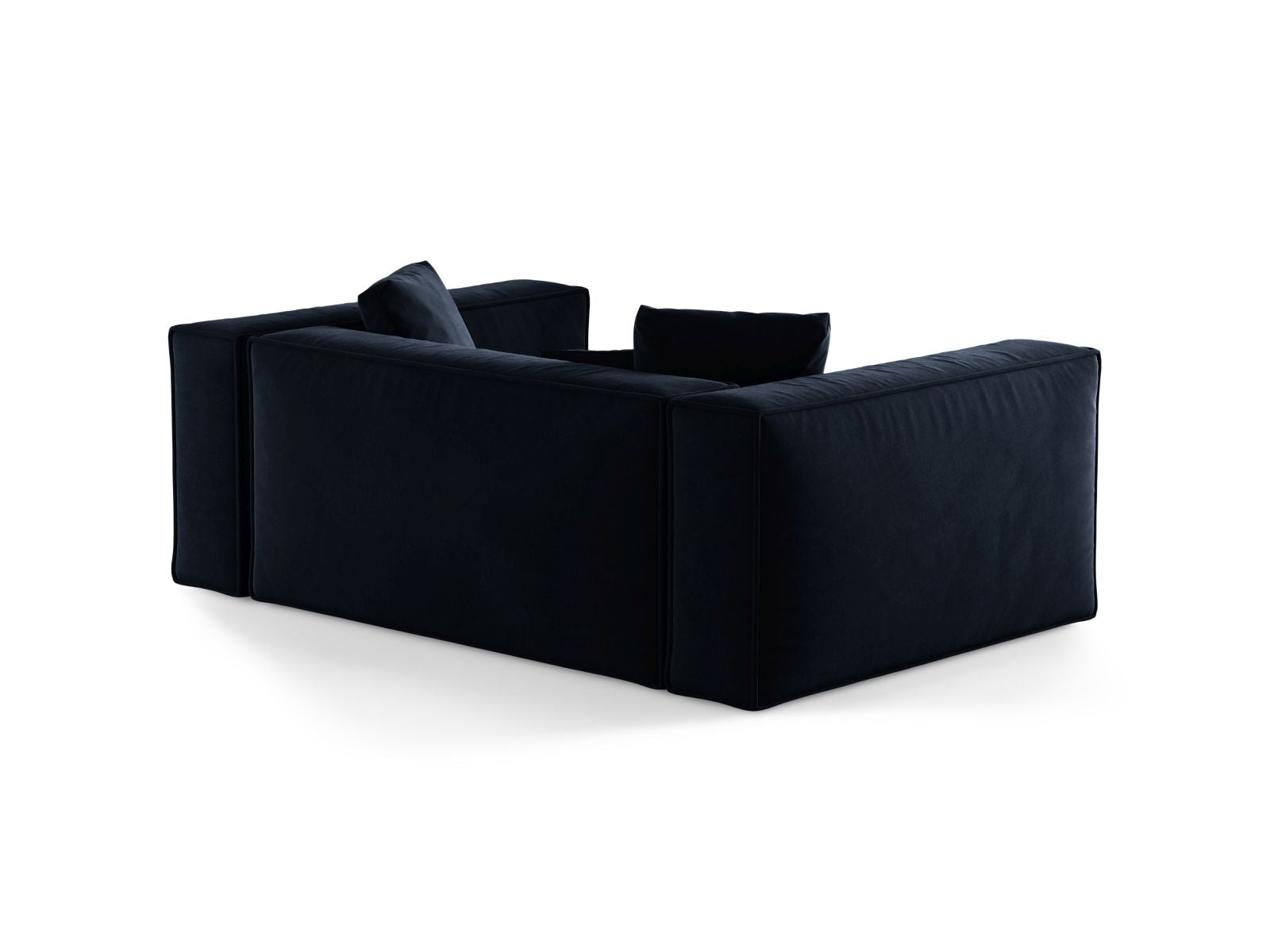 Elegantes 2-Sitzer Sofa Aveiro in Royalblau, ideal für moderne Wohnkonzepte und entspannte Stunden, erhältlich bei Cosmopolitan Design.