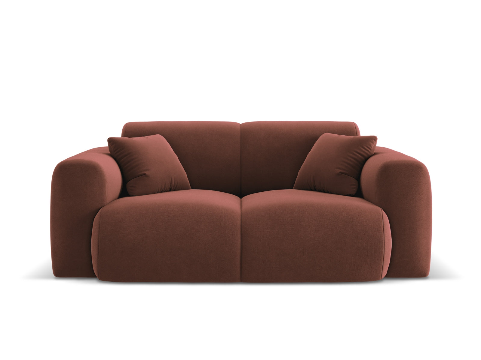Nolio Velour Sofa 2 Sitzer 95cm in Cuoio präsentiert im Onlineshop von KAQTU Design AG. 2er Sofa ist von Cosmopolitan Design