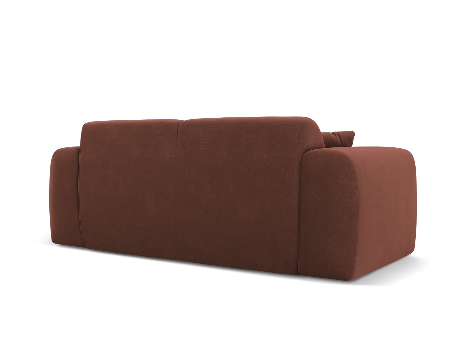 Elegantes 2-Sitzer Sofa Nolio aus Velours in Cuoio-Casino, ideal für gemütliche Abende und geschmackvolle Wohnräume.